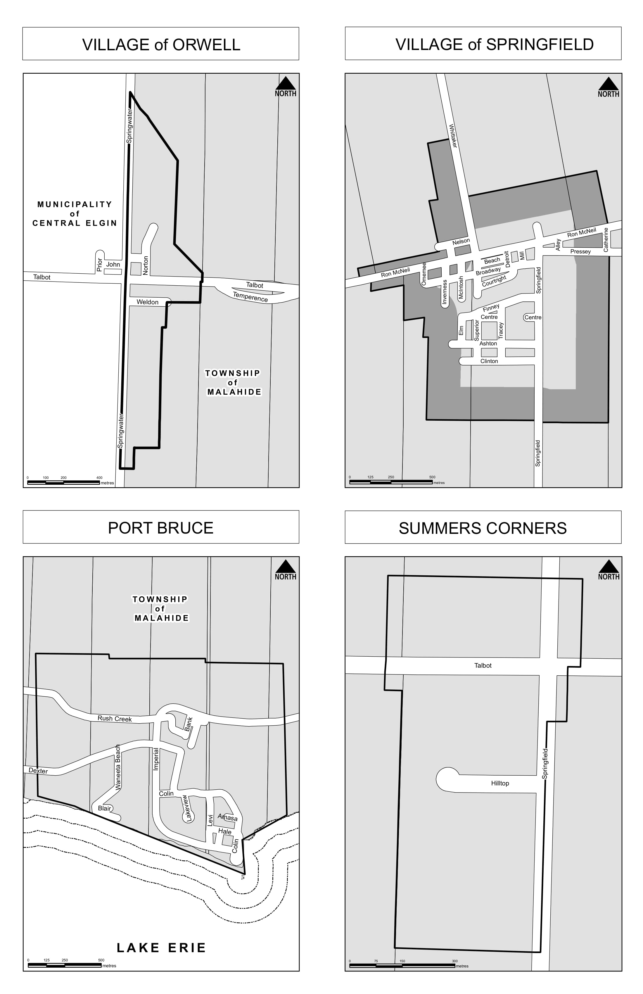 Maps of the Villages and Hamlets in Malahide